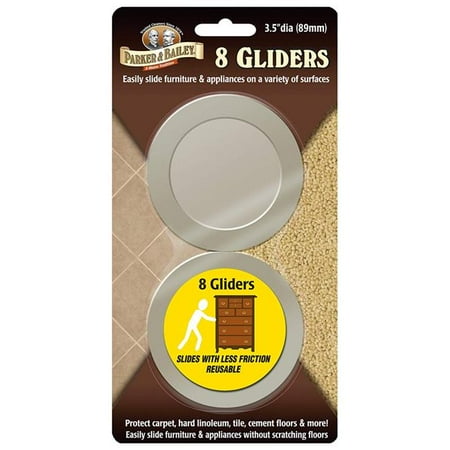 Parker /& Bailey 290081 3.5 in Furniture Gliders44; Pack of 8